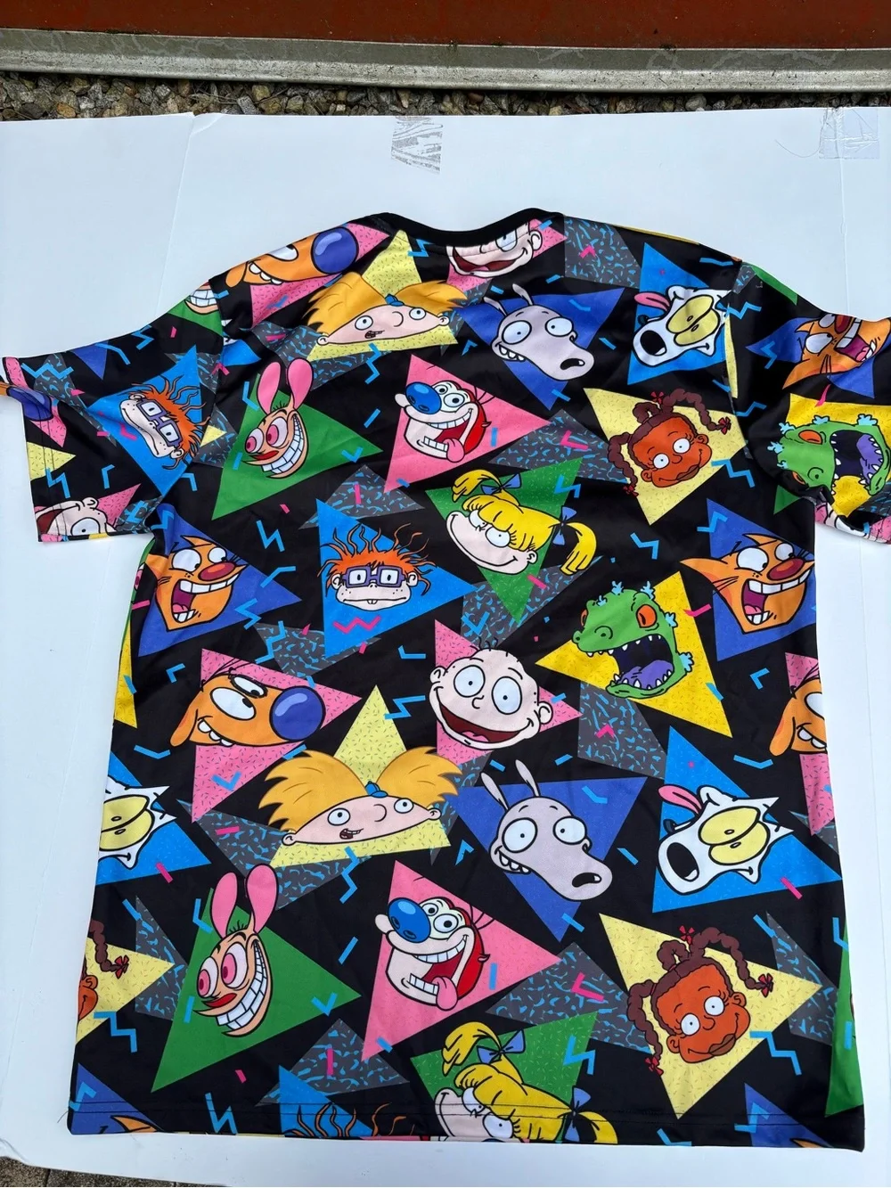Nickelodeon Black Multicolor Rugrats & 90s Cartoon Graphic Tee - Picture 2 of 9